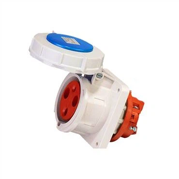 Ceanglóir muinchille bioráin&63A Cábla Mount Cábla 400V 2P + E Gorm